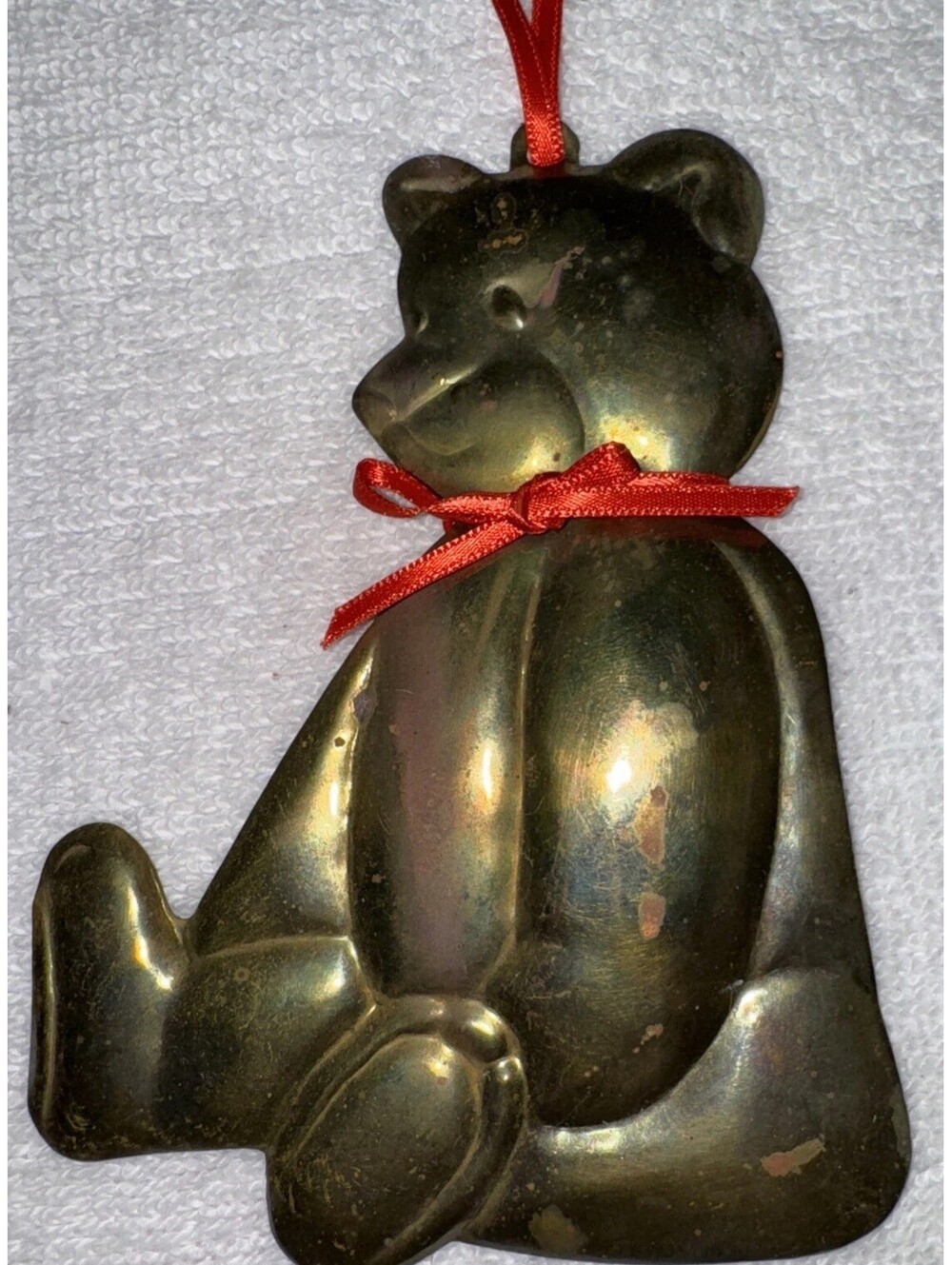 Department 56 Brass Bear Ornament VTG Christmas Ornament Nostalgia